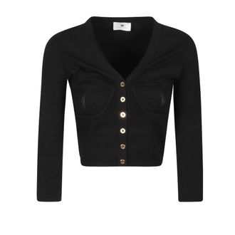 Elisabetta Franchi Dames, Truien, Zwart, Maat: M