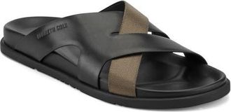 Kenneth Cole Wassen Slide Sandal in Black/Olive at Nordstrom, Size 11