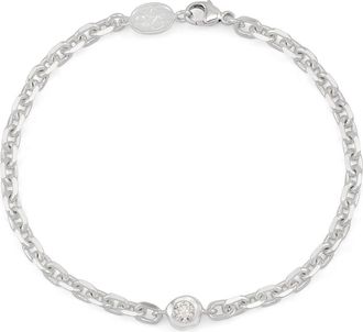 Dower & Hall White Topaz Chain Bracelet