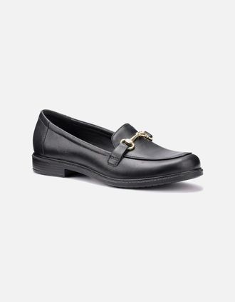 Hotter Womens Clovelly Womens Loafers - Black - Size: 4.5