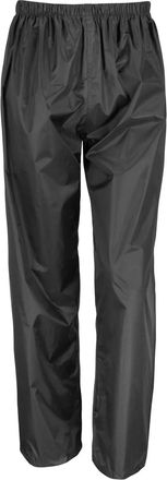 Generic Unisex Adult Waterproof Over Trousers, Mens Womens Durable Lightweight Elasticated Waist Work & Utility, Rain, Outdoors, Wet Weather, Trouser Pants (U