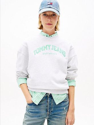 Tommy Hilfiger Contrast Logo Embroidery Boxy Sweatshirt