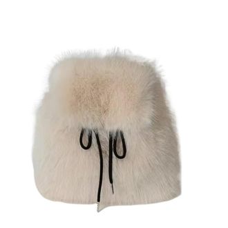 Generic Womens Plush Bags Women Faux Fur Backpack Soft Plush Large Capacity Shoulder Bag With Drawstring Flap Magnetic Closure For Daily Casual Use(Khaki)