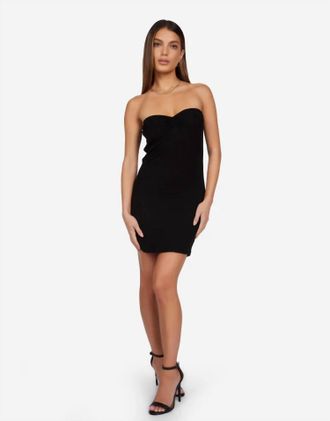Michael Lauren Kreuger Sweetheart Tube Dress In Black