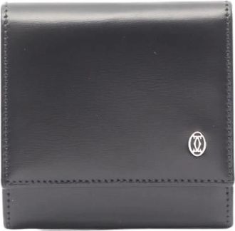 Cartier Pre-owned Pasha Leren Muntzakje - Dames - Vintage Accessoires - Zwart - ONE Size - Leer - Vintage