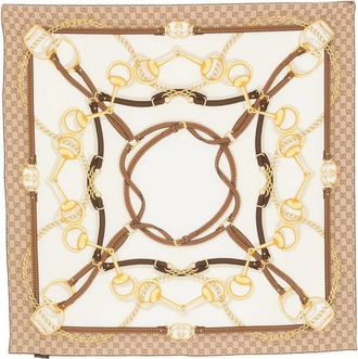 Gucci GG Printed Silk Scarf