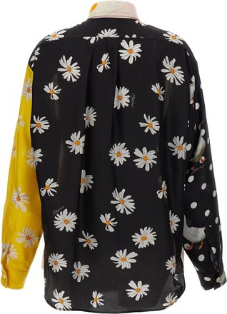 Moschino Womens Multicolor Silk Blouse