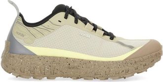 Norda Beige Sneakers With Textured Sole And Reflective Accents