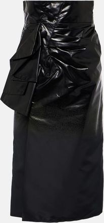 Maison Margiela High-rise draped midi skirt