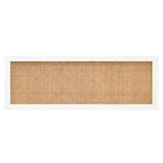 Deco Wood Cabecero de madera maciza y cannage en tono blanco de 160x60cm