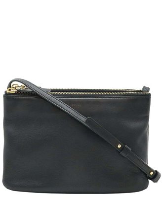 Celine Celine Black Calfskin Trio Small Shoulder Bag (Authentic Pre-Loved)