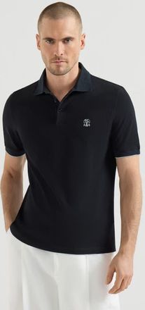 Brunello Cucinelli Piqu&eacute; polo shirt in Black at Nordstrom, Size Xxx-Large Eu