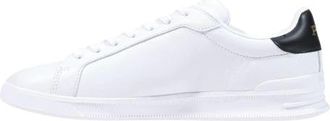 Ralph Lauren HRT CRT SIG Sneakers - Heren - Sneakers - Wit - 43 EU - Leer - Schoenen