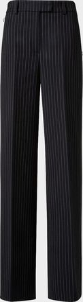 Akris Fior High-Rise Pinstripe Wide-Leg Pants