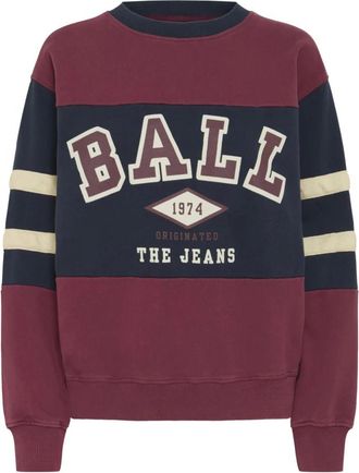Ball Hoodies & sweatvesten, Dames, Veelkleurig, L, Chocolade Truffel Sweatshirt Batomasso Stijl