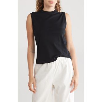 Vince Pima Cotton Easy Shell Tank in Black at Nordstrom Rack, Size X-Small