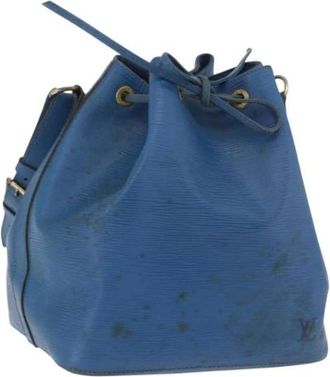 Louis Vuitton Tweedehands leren Louis Vuitton tassen - Dames - Vintage Tas - Blauw - ONE Size - Vintage