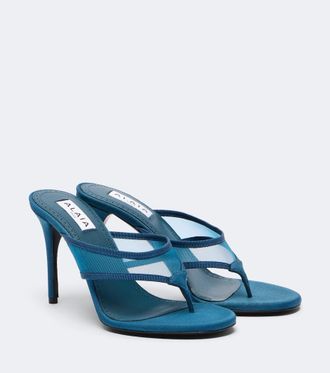 Alaia Ala&iuml;a Infra tulle thong sandals