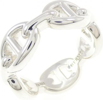 Herm&egrave;s Silver Silver 925 Band Ring (Pre-Owned)