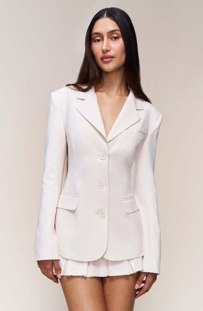 Guizio Eden Fitted Blazer in Ivory at Nordstrom, Size Xx-Small