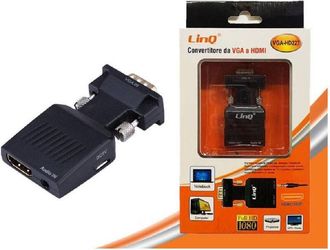 Trade Shop Trade Shop - Convertitore Adattatore Video Da Presa Vga Maschio A Hdmi Femmina Audio Vga-hd227