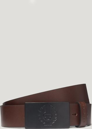 Belstaff Phoenix Buckle Belt Unisexs Calf Leather Ebony Size XL
