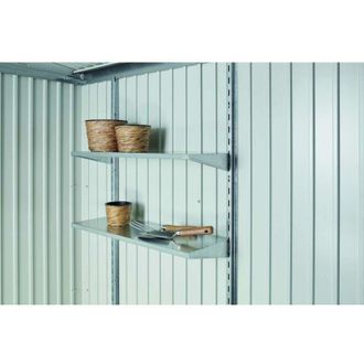 BIOHORT Set di Scaffali 4 Ripiani Standard per Casette in Metallo Biohort