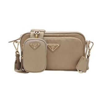 Prada Cross Body Bags, female, Brown, Size: ONE SIZE Bandoliera
