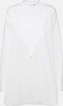 Jil Sander Embroidered cotton poplin blouse