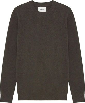 Nn.07 ribbed crew-neck sweater - Brown