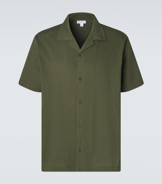 Sunspel Polo Riviera in mesh di cotone