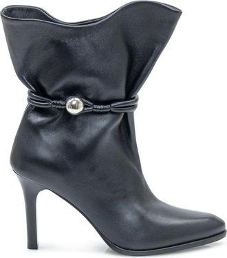 Isabel Marant Lolya Boots - Dames - Laarzen met Hak - Zwart - 36 EU - Leer - Schoenen