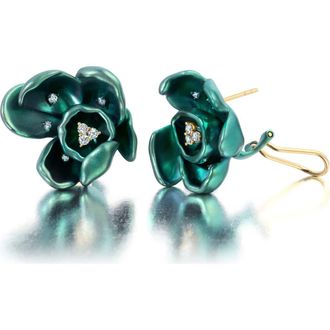 Graziela Green Titanium Orchid Earrings at Nordstrom