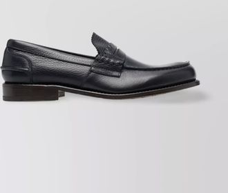 Premiata textured leather loafers penny strap