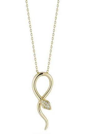 Glaze Jewelry Snake Pendant Necklace in Gold at Nordstrom Rack