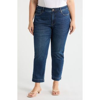 NYDJ Sheri Ankle Slim Straight Leg Jeans in Sunset Villa at Nordstrom, Size 16W