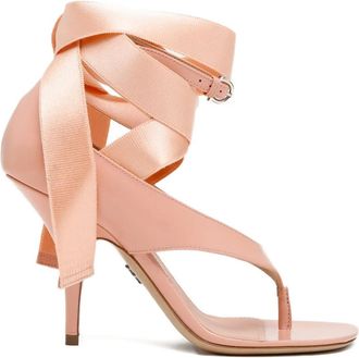Ferragamo Sandali con nastro 95mm - Rosa