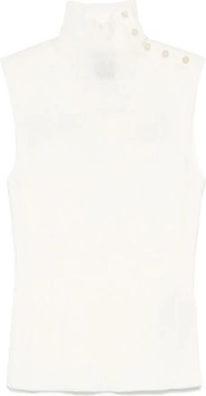 BOSS Top in maglia - Bianco