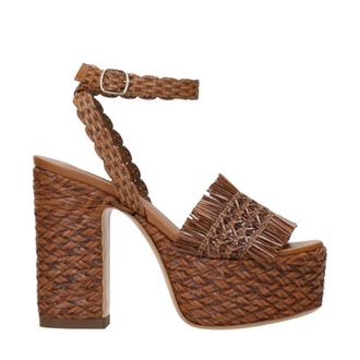 Casadei High Heel Sandals, female, Brown, Size: 7 1/2 US Suede High Heel Sandal