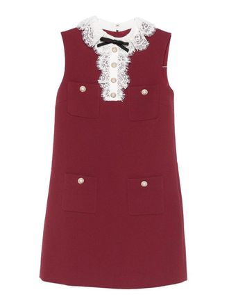Self Portrait Lace Collar Mini Dress