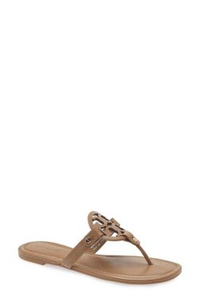 Tory Burch Miller Thong Sandal in Almond Flour at Nordstrom, Size 10.5