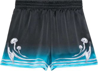 Casablanca Shorts con stampa - Blu