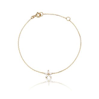 Lily & Roo Gold Diamond Style Flower Bracelet