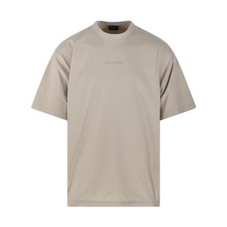 Balenciaga T-Shirts, male, Beige, Size: L Back Medium Fit T-Shirt