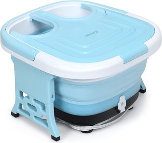 Costway Costway - Masajeador De Ba&ntilde;os Para Pies Masajeador El&eacute;ctrico Masaje De Pies Con Temporizador De 10-60 Min / 36-48 &deg; / 500w Azul
