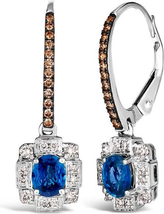 Le Vian Ladies Periwinkle Earrings set in 14K Vanilla Gold