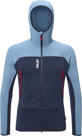 Millet Giacca Fusion Grid in pile con cappuccio - Blu