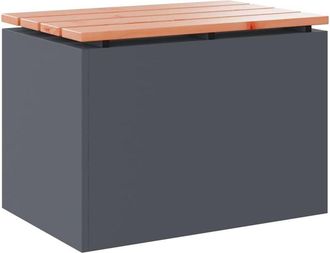 vidaXL Garden Bench Anthracite 60 x 40 x 43 cm Steel vidaXL