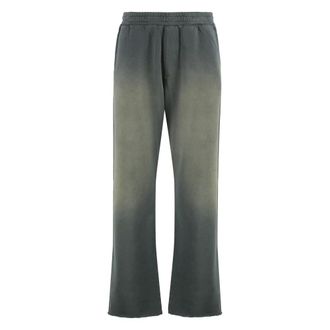 Golden Goose Wide Trousers, male, Gray, Size: XL Cotton pants