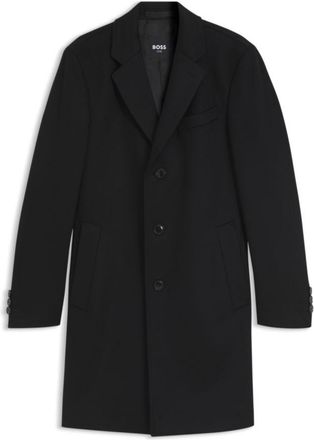 BOSS Slim-fit formal wool coat with cashmere
